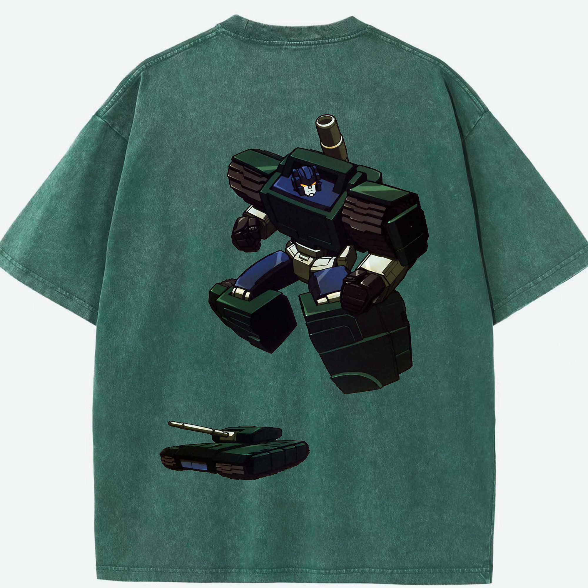 （画像用）  綿100% ヴィンテージ風 半袖Tシャツ（背面プリント）